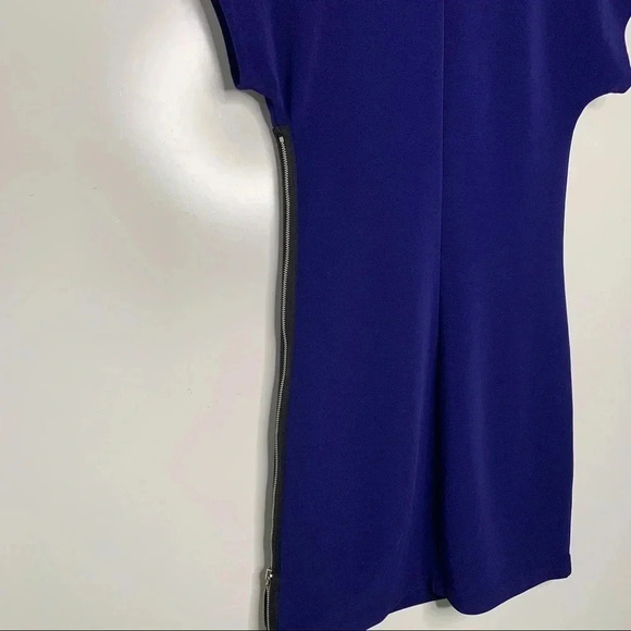 Armani Exchange Blue Full Side Zip Dress Size 4 - Picture 7 of 8